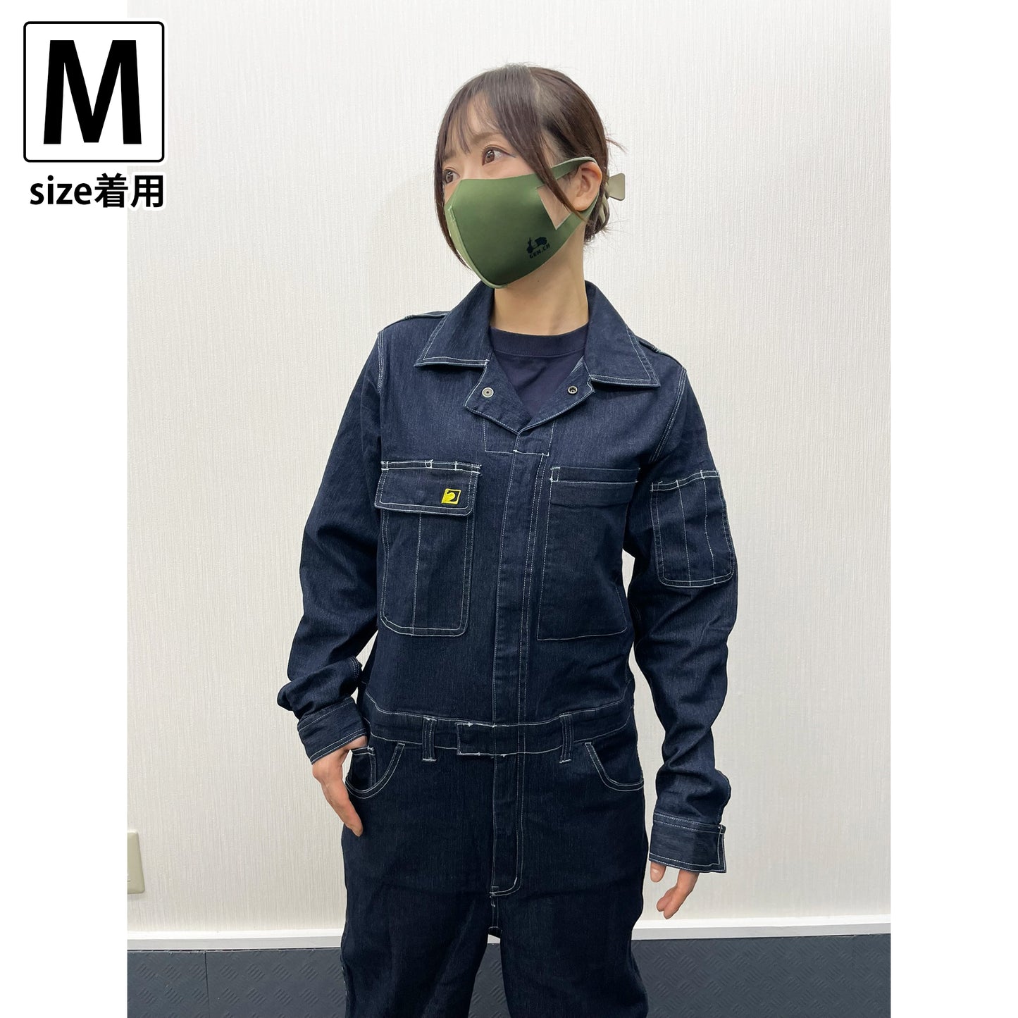 ちょこみツナギ「SIGNET デニムツナギ長袖」各サイズ