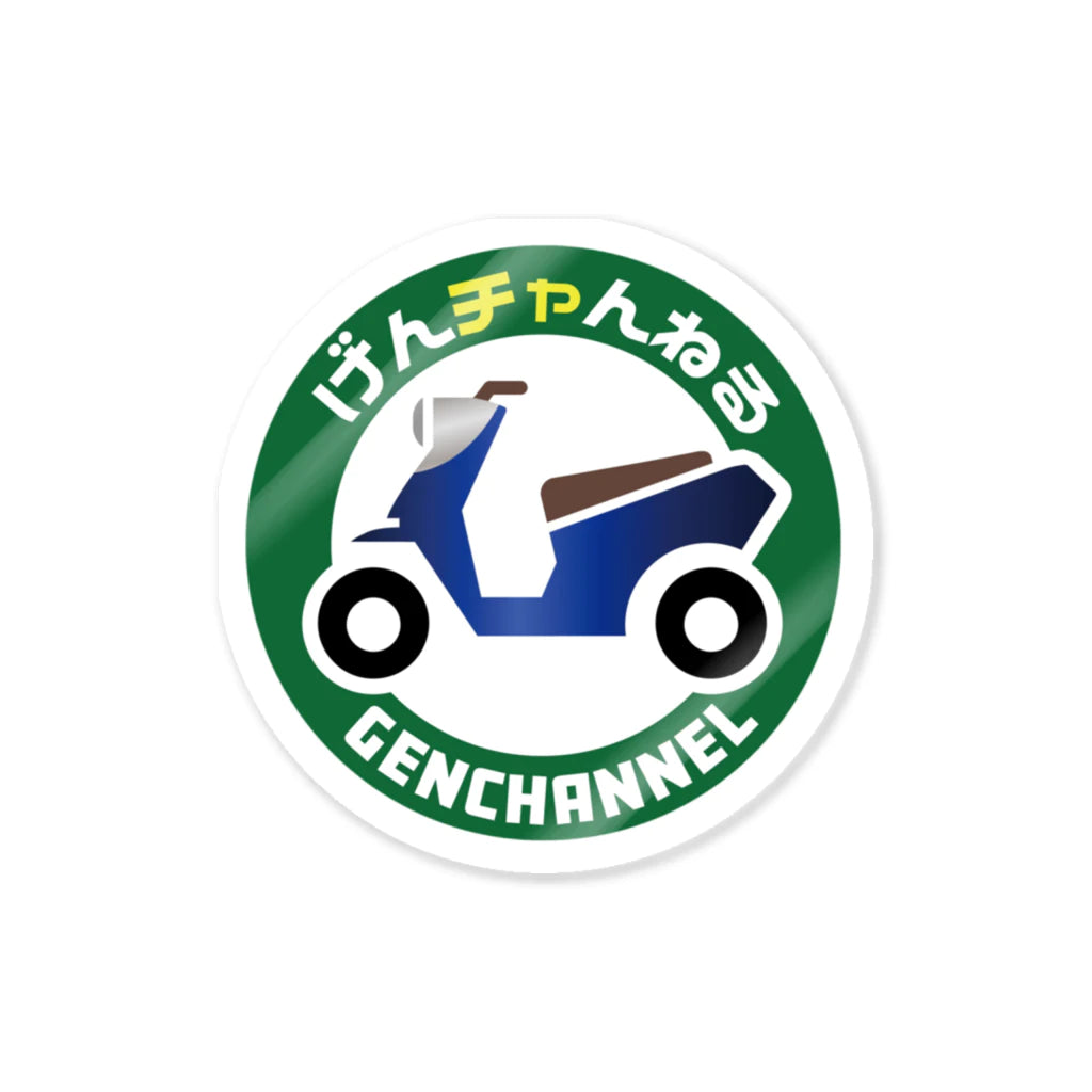 オリジナル 丸形ロゴステッカー