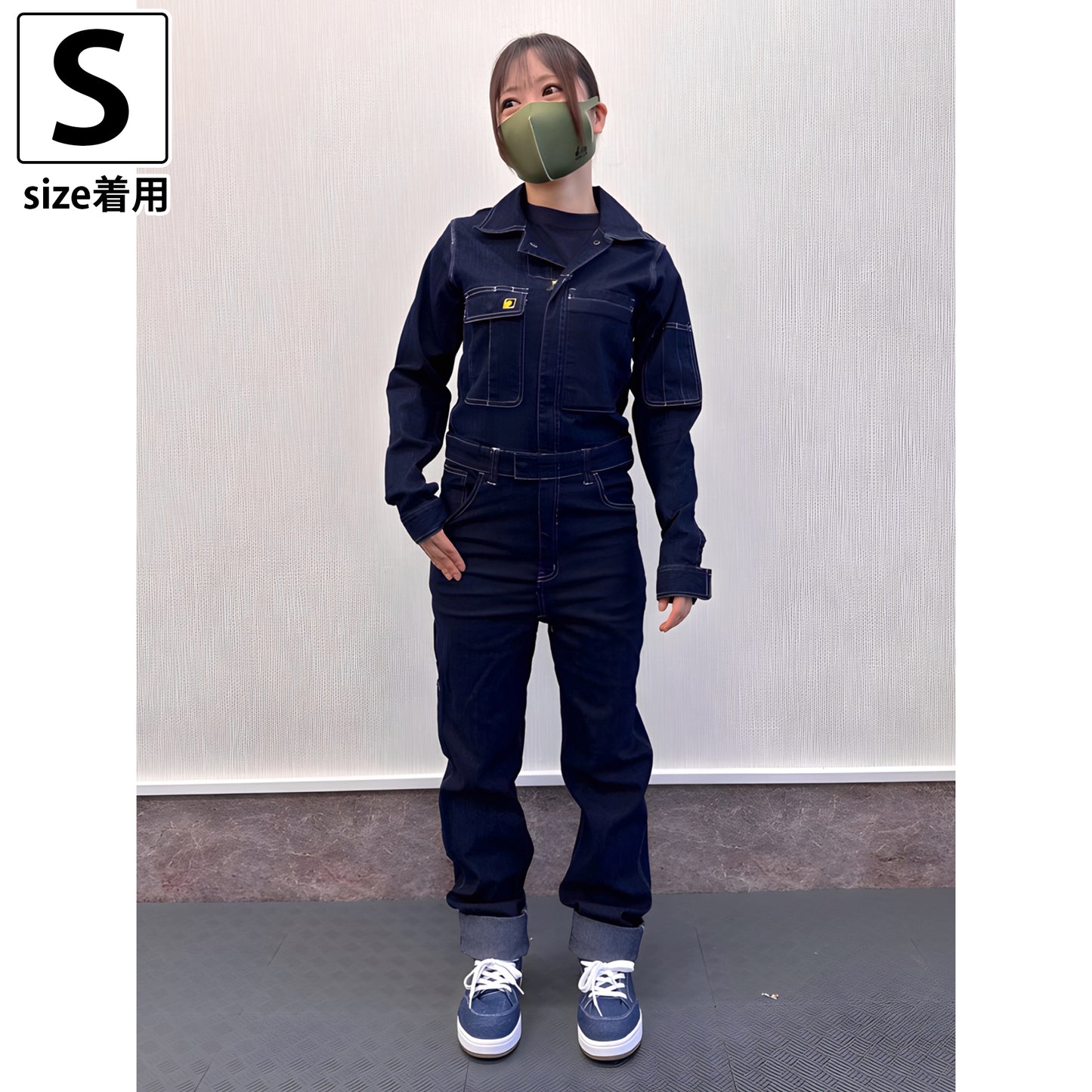 ちょこみツナギ「SIGNET デニムツナギ長袖」各サイズ