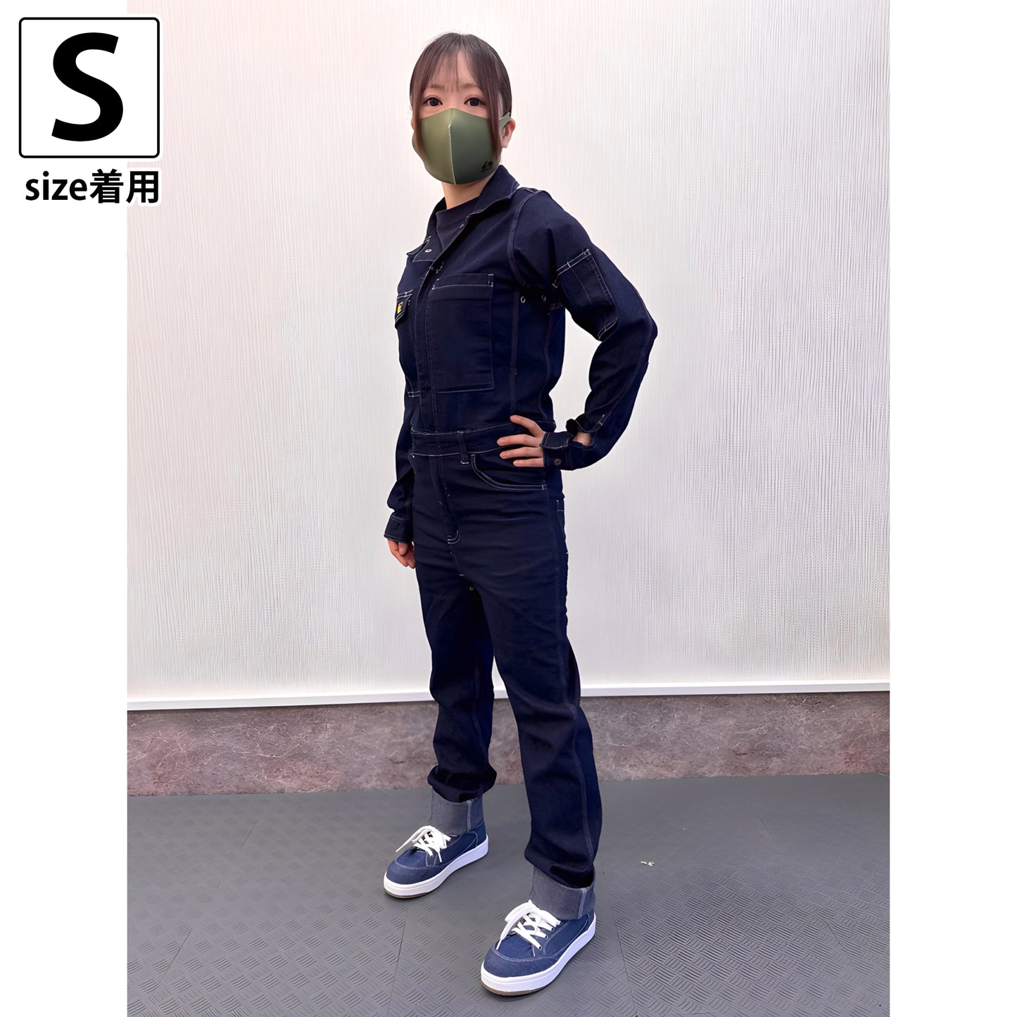 ちょこみツナギ「SIGNET デニムツナギ長袖」各サイズ