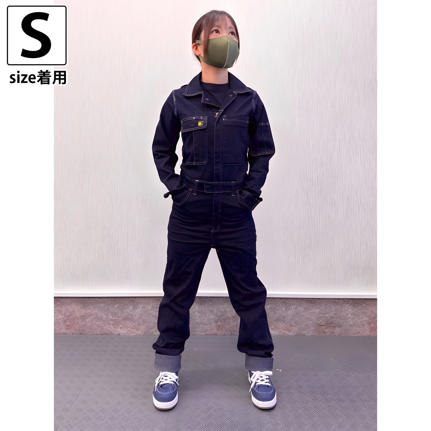 ちょこみツナギ「SIGNET デニムツナギ長袖」各サイズ