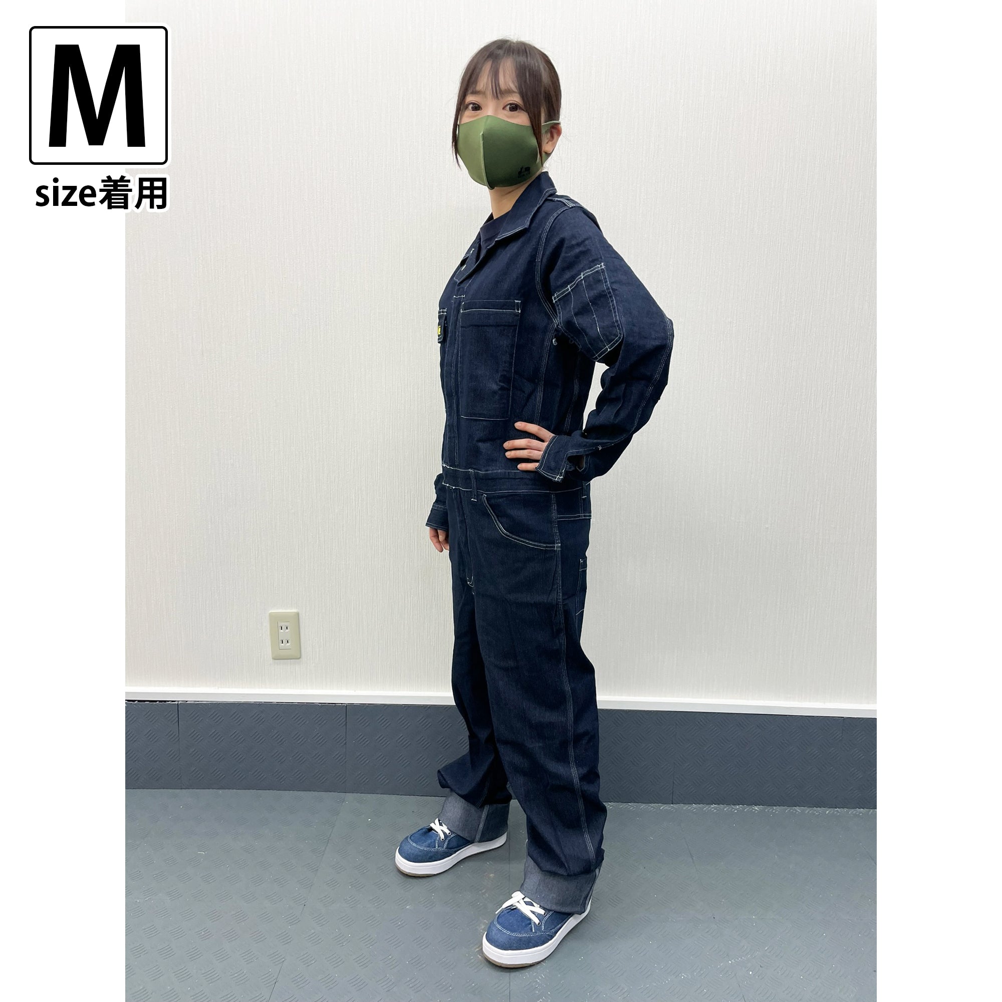Subciety つなぎ Mサイズ ちょこみツナギ「SIGNET デニムツナギ長袖」各サイズ – げんチャんねるShop